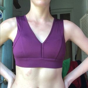 Wine Purple sports bra